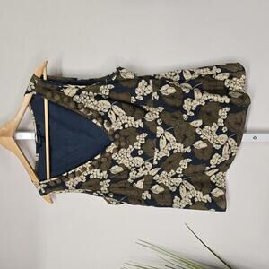 Boden Sleeveless Floral‎ Print V-Neck Top Size 18